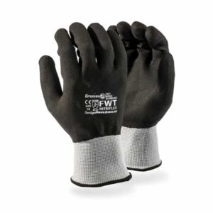 Nitriflex Gloves,Black Sanitized Fully Nitrite Coated